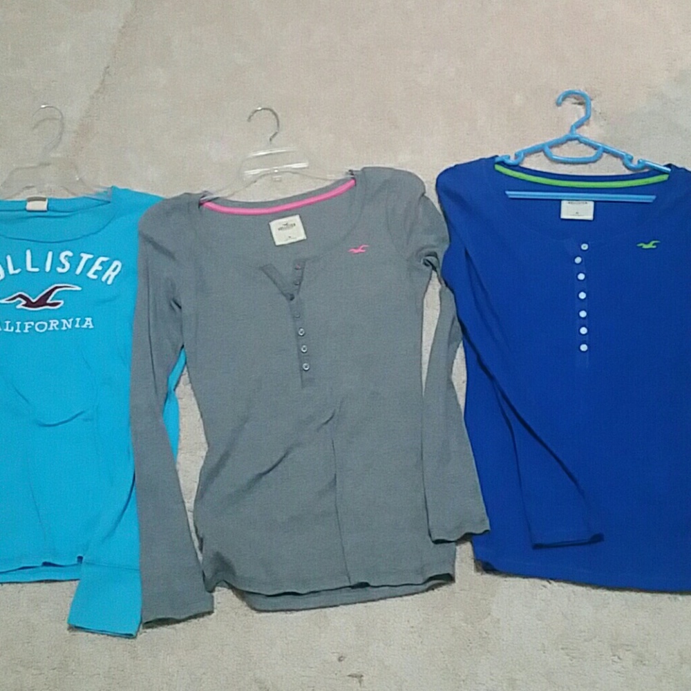 3 Hollister & Abercrombie tshirts